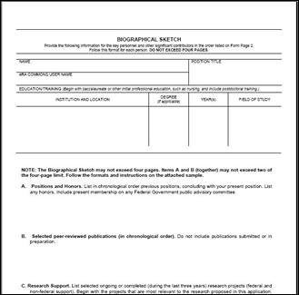 xcatalyst support nih biosketch nih format cv template